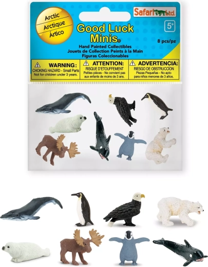 Safari Ltd. Arktyda – Good Luck Minis funpack mini figurki zwierząt (8 szt.)