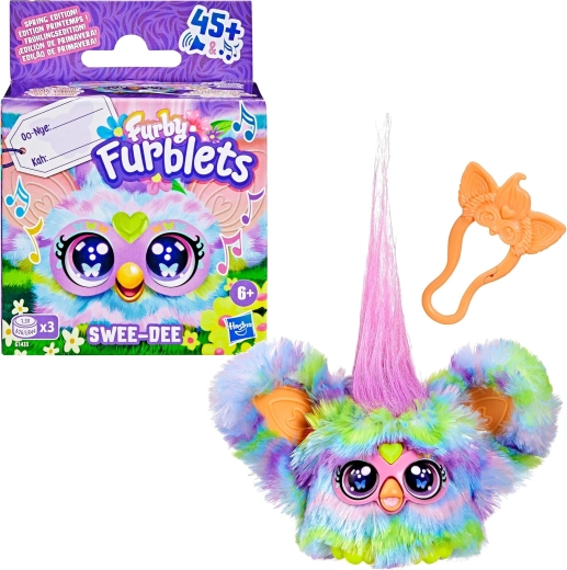 Hasbro Furby Furblets Swee-Dee interaktywna maskotka pluszowa 5 cm