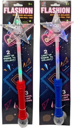 Świecąca magiczna różdżka z gwiazdką