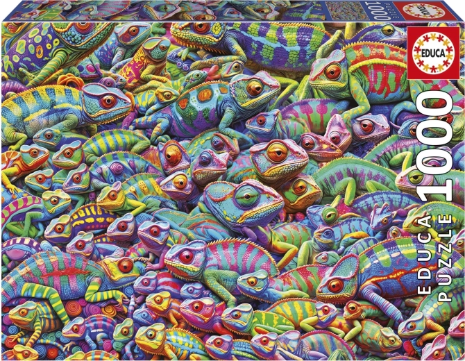 Puzzle EDUCA Chaos wśród kameleonów 1000 elementów