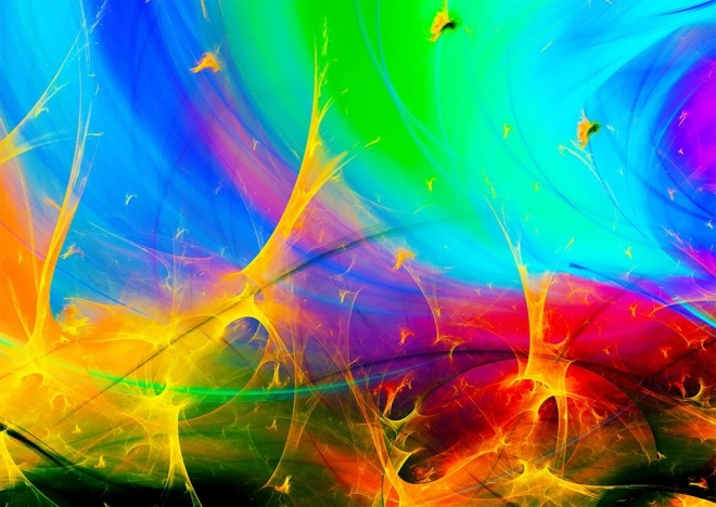 Puzzle Tęczowe fraktale 1000 elementów