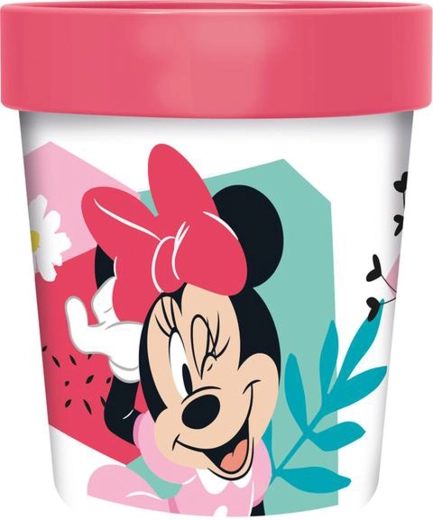 Plastowy kubek MINNIE z antypoślizgowym dnem 260 ml