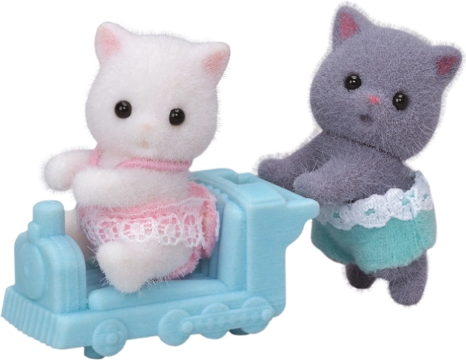 Sylvanian Families perskie kocięta – bliźnięta z pociągiem
