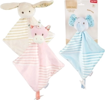 Pluszowy przytulanka do zasypiania ze zwierzątkami z pętelką na smoczek