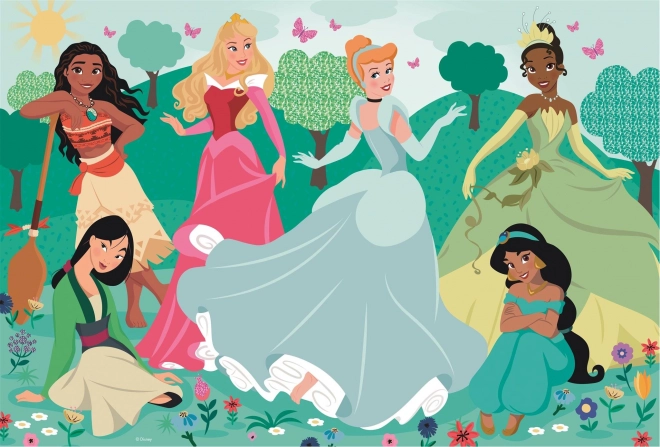 Puzzle maxi 104 elementy Disney Księżniczki