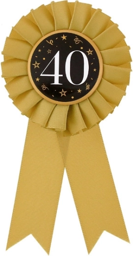 Jubileuszowa kokarda urodzinowa 40