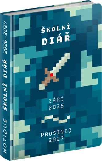 Szkolny terminarz Gamer wrzesień 2026 – grudzień 2027, 9,8 × 14,5 cm