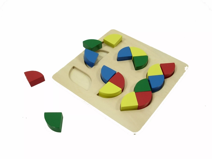 Kolorowe puzzle kształtowe - 1 sztuka