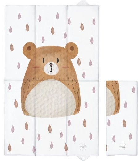 Ceba Baby podróżna składana mata do przewijania basic bear buddy 80 × 50 cm