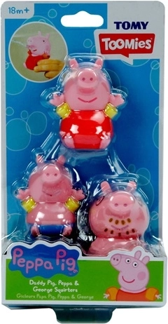 TOMY Świnka Peppa figurki do wody 3 szt.