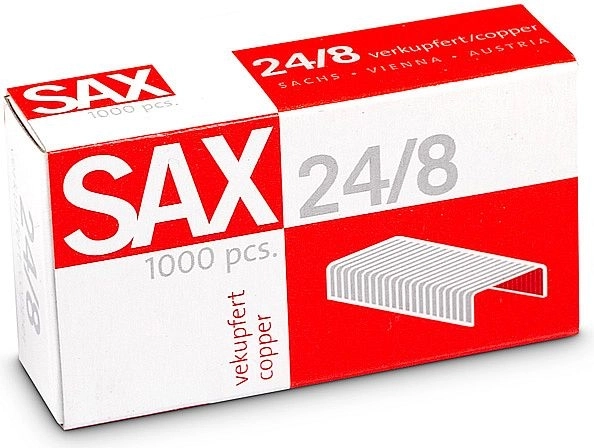 Zszywki 24/8 miedziane 1000 szt.