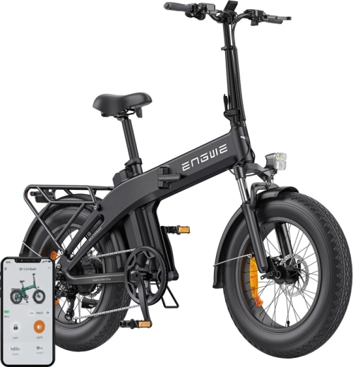 Elektryczny rower składany Engwe EP-2 3.0 Boost 250 W 20" czarny