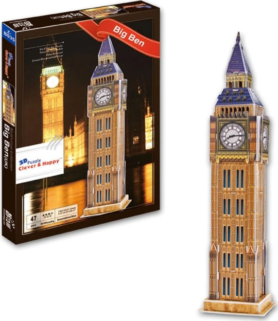 3D puzzle Big Ben Londyn od Clever&Happy 47 elementów
