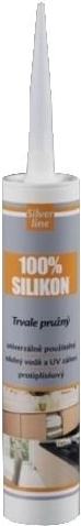 Uniwersalny silikon 100% octanowy 280 ml – biały SILVER LINE