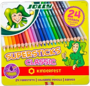 Supersticks 24 kolorów w metalowym pudełku