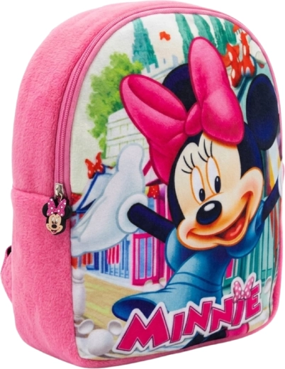 Pluszowy plecak dziecięcy Minnie Mouse, różowy