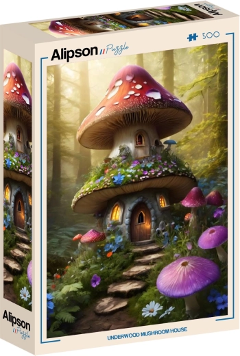 Puzzle Alipson Grzybowy domek w lesie 500 elementów