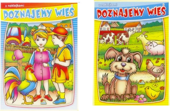 Kolorowanka Poznajemy wieś z naklejkami