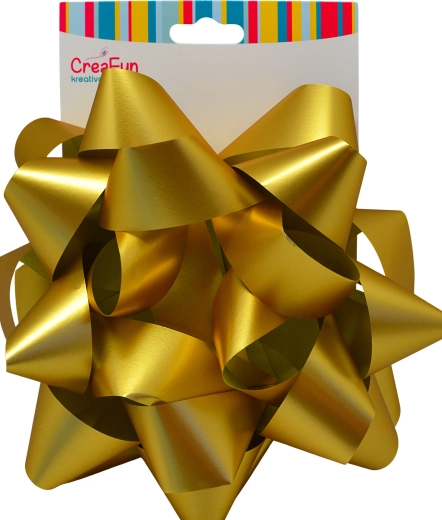 Złota wstążka prezentowa 20 cm