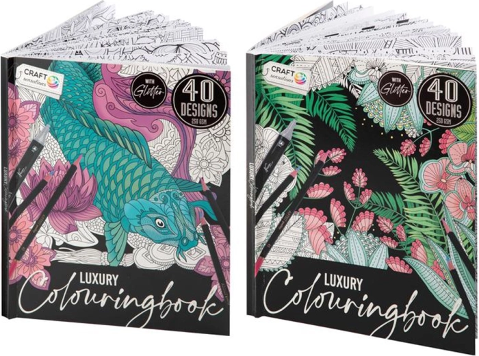 Kolorowanki Luxe z brokatem – 40 stron