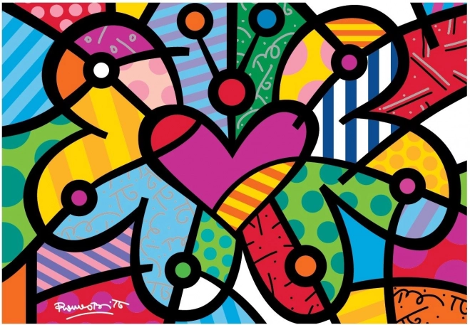 Bluebird puzzle sercowy motyl 2000 elementów