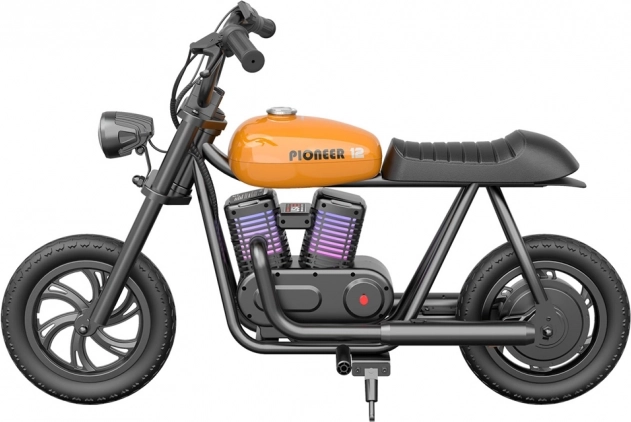 HYPER GOGO Pioneer 12 Plus Orange - dziecięcy motocykl elektryczny