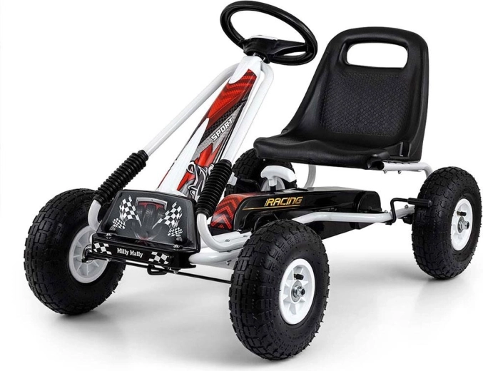 Dziecięcy gokart na pedały MILLY MALLY Thor biały
