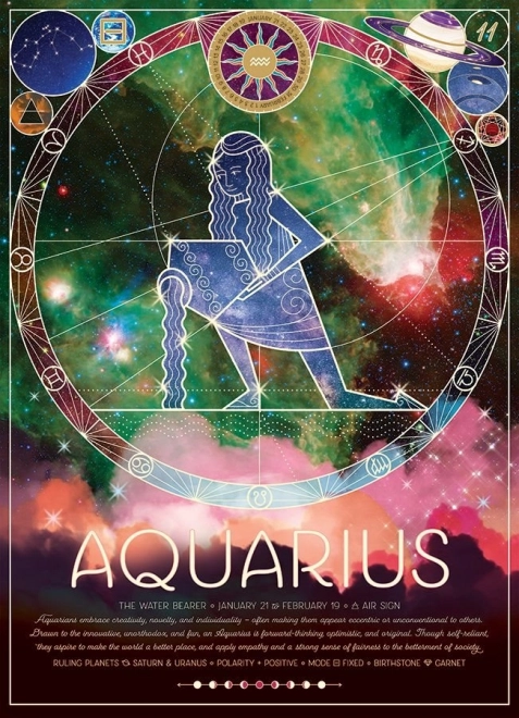 Puzzle Znak Zodiaku Wodnik 500 elementów