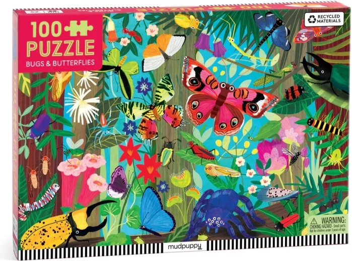 Mudpuppy puzzle Motyle i owady 100 elementów