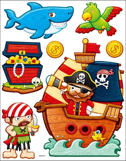 Dekoracyjne naklejki ścienne piraci