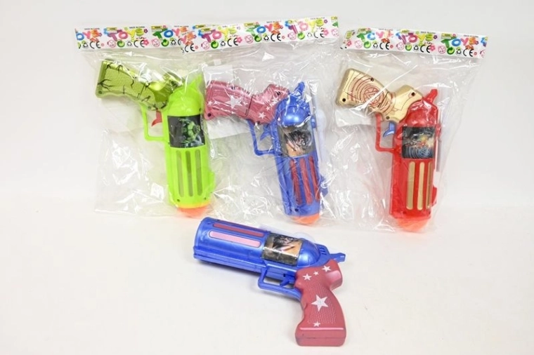 Dziecięcy pistolet na baterie z efektami świetlnymi i dźwiękowymi