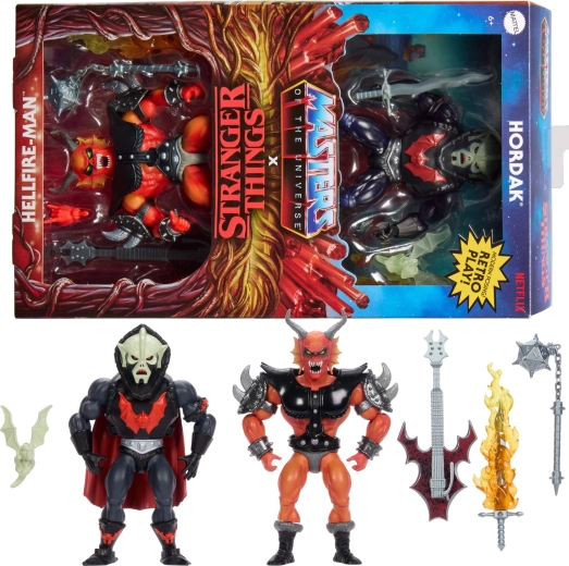 Mattel Masters of the Universe Origins x Stranger Things zestaw figurek Hordak i Hellfire-Man