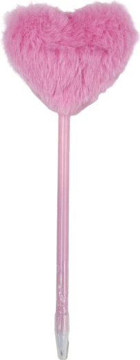Długopis z pluszowym sercem 16 cm