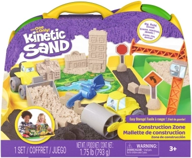 Kinetic Sand piasek kinetyczny plac budowy z akcesoriami 793 g