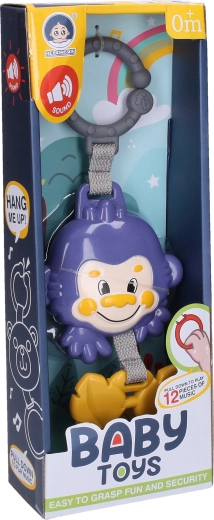 Grająca małpka do zawieszenia 29 cm - 1 sztuka