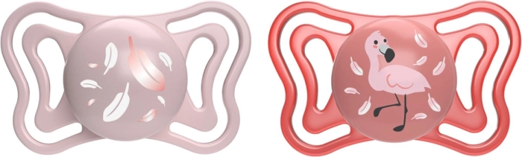 Chicco Physio Light silikonowe smoczki uspokajające różowe 6–16 miesięcy 2 szt.