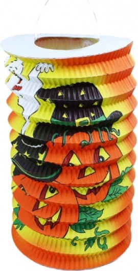 Lampion halloweenowy wesołe dynie 15 cm