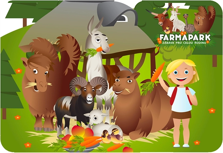 3D podkładka Farmapark zwierzątka PRIME