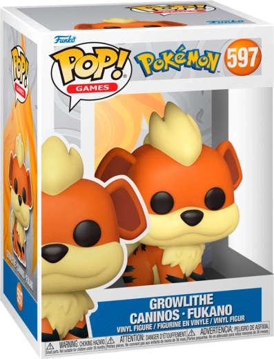 Funko Pop! Games Pokémon Growlithe (Caninos) #597 - 1 szt.