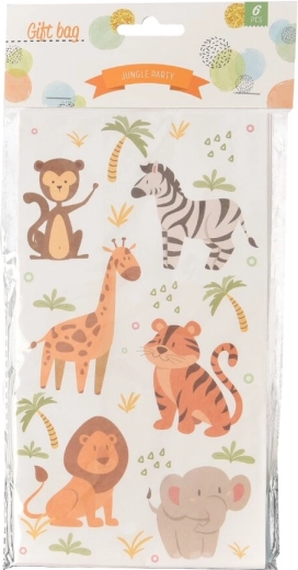 Torebka prezentowa Jungle 12 × 8 × 22 cm (6 szt.)