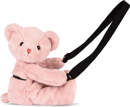 Doudou pluszowa torebka na ramię miś różowa 30 cm