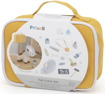 Drewniany weterynaryjny zestaw dla dzieci