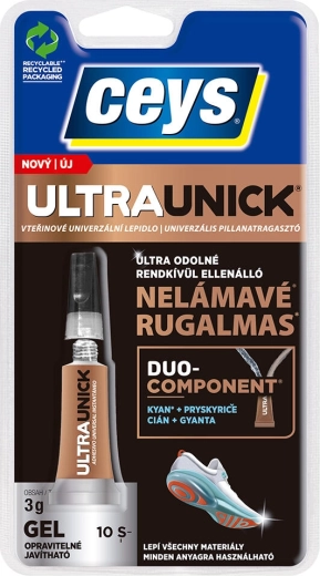 Klej sekundowy w żelu ULTRAUNICK 3 g
