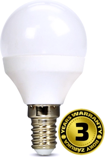 Solight żarówka LED miniglobe E14 6 W 4000 K 510 lm biała