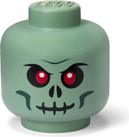 LEGO pojemnik w kształcie głowy duży – zielony szkielet
