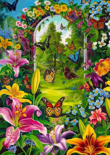 Puzzle ENJOY Przejście ogrodowe 1000 elementów