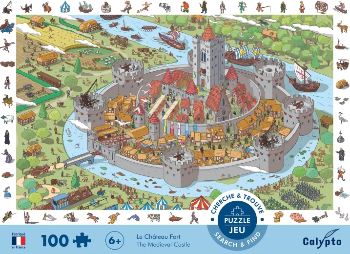 Sentosphere puzzle z grą w poszukiwanie na zamku (100 elementów)