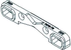 JAMARA tylny dolny uchwyt zawieszenia 7075 CNC