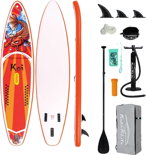 Nadmuchiwany paddleboard Funwater Feath-R Lite Koi 350 × 83 × 15 cm