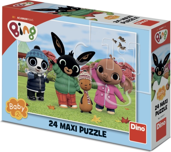 Maxi puzzle Bing jesienią – 24 elementy